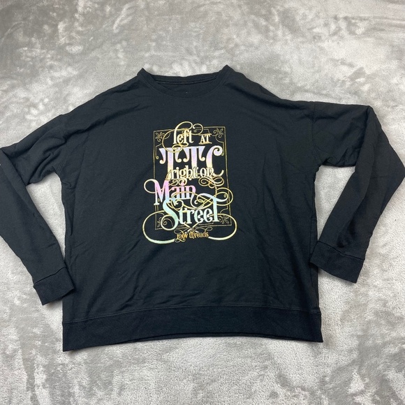 Tops - Raw Threads Athletics Disney Magic Kingdom Long Sleeve Pullover Women's Size L